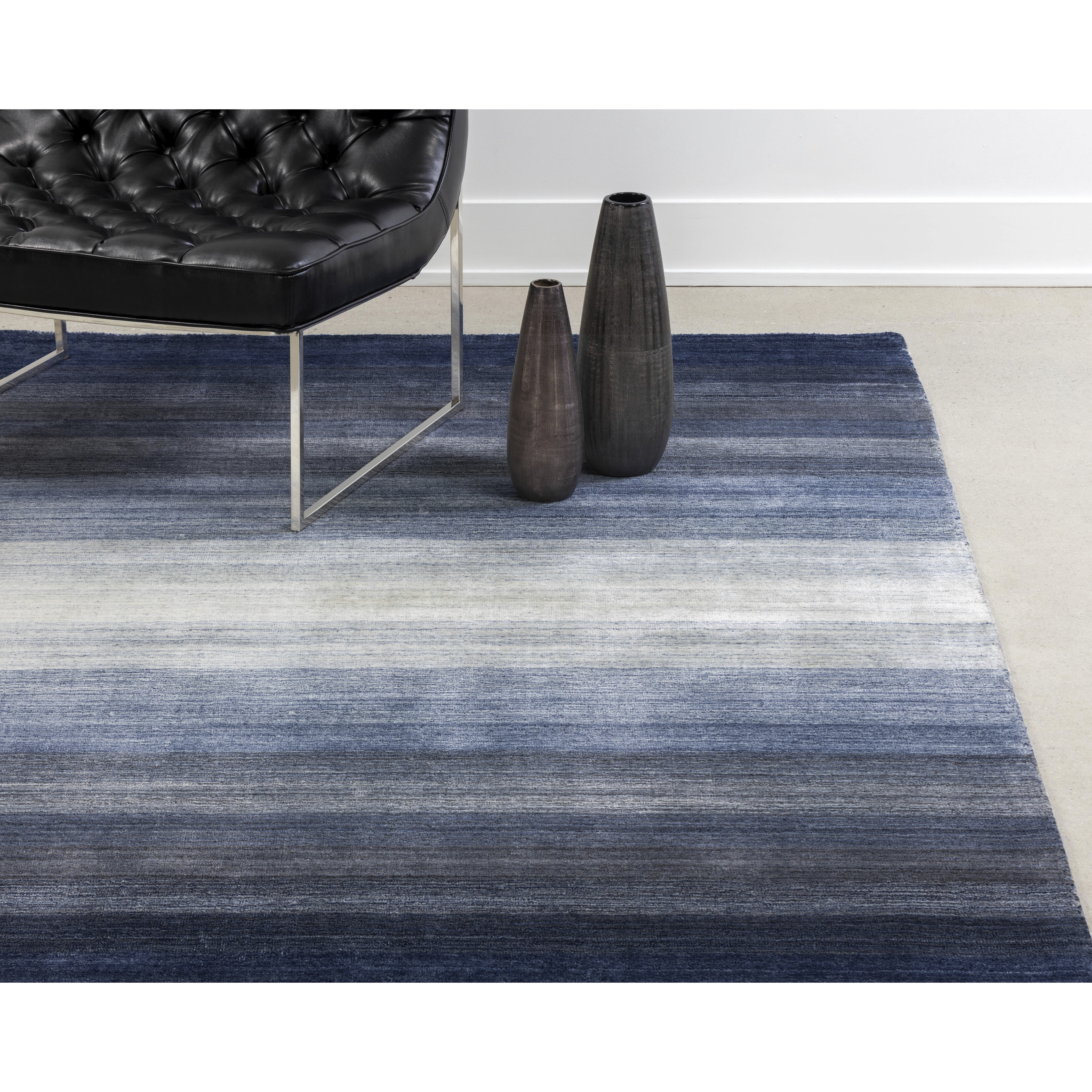 Lagos 120 X 96 inch Blue Indoor Hand-Loomed Rug, Hand-Loomed